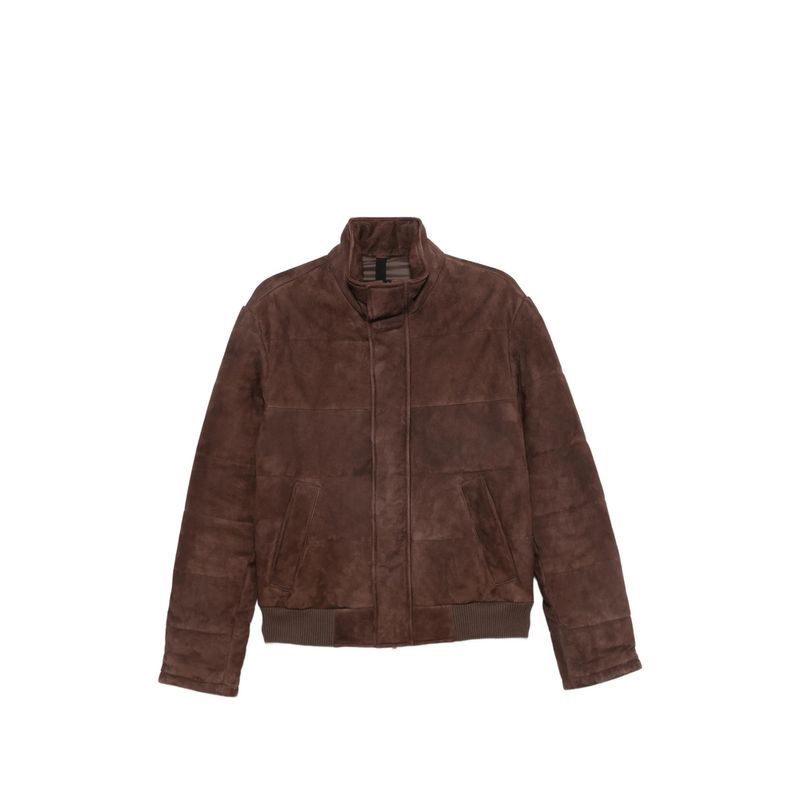 Tagliatore Brown Jackets  Leather Jackets Men